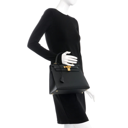 Hermes Epsom Kelly Sellier 28 Black 3 of 30