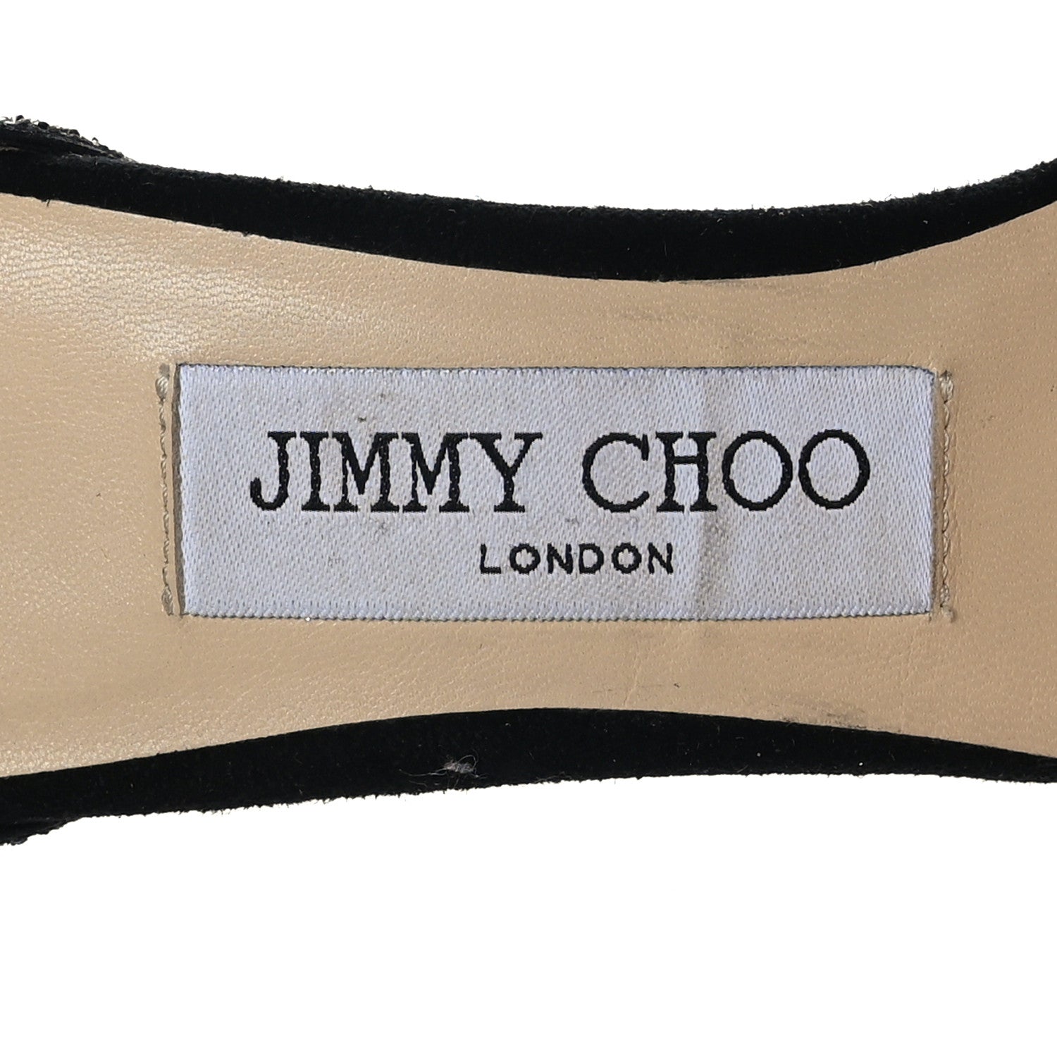 Jimmy Choo Dusty Glitter Misty 120 Sandals 35.5 Twilight Black 7 of 7