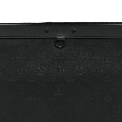 Louis Vuitton Calfskin Monogram Shadow Discovery Pochette Black 8 of 10