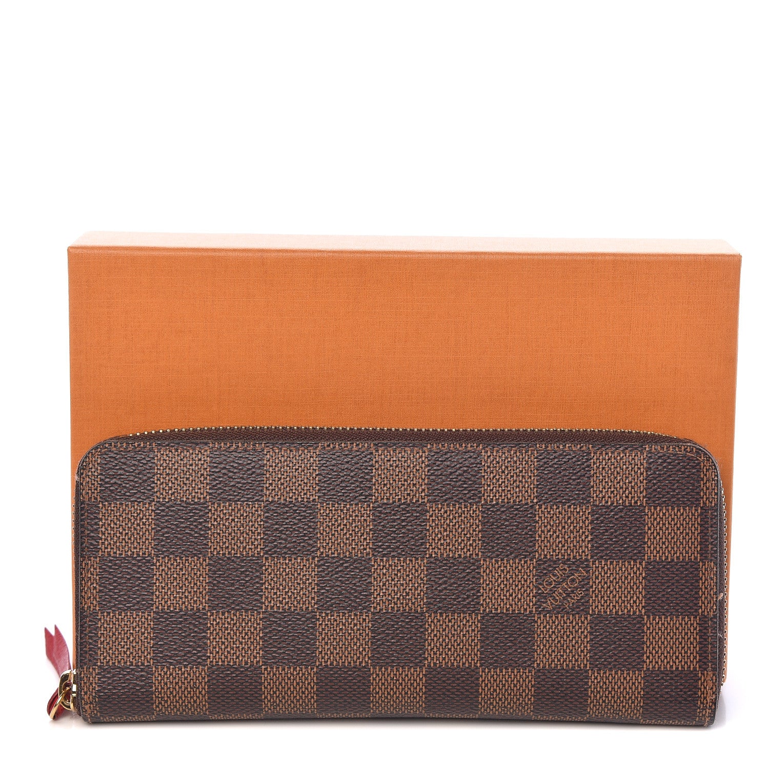 Louis Vuitton Damier Ebene Clemence Wallet Cherry 9 of 9