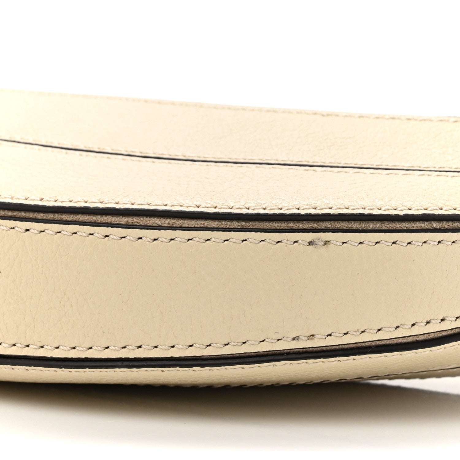 Chloe Grained Calfskin Banana Crossbody Bag Vegetal Beige 9 of 10