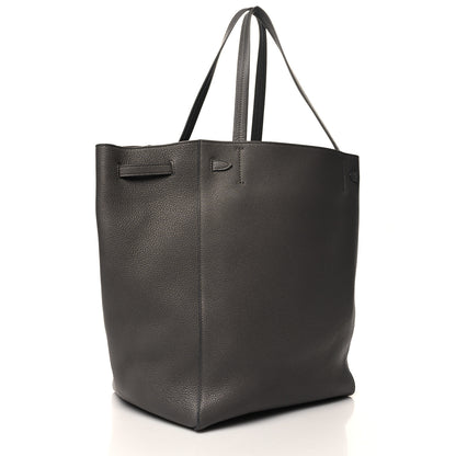 Celine Soft Grained Calfskin Small Belt Cabas Phantom Medium Grey 3 of 10