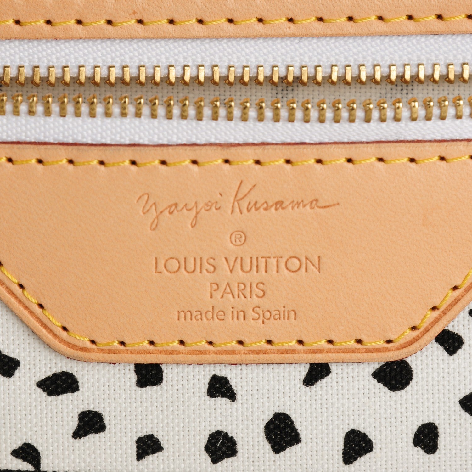 Louis Vuitton Monogram Kusama Waves Neverfull MM White 6 of 7