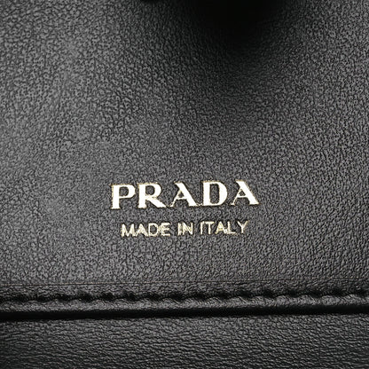 Prada Saffiano Small Triangle Wallet Black 7 of 11
