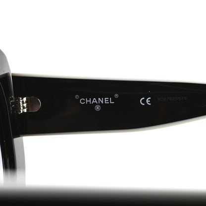 Chanel Acetate Sunglasses 71414 Black White 5 of 8