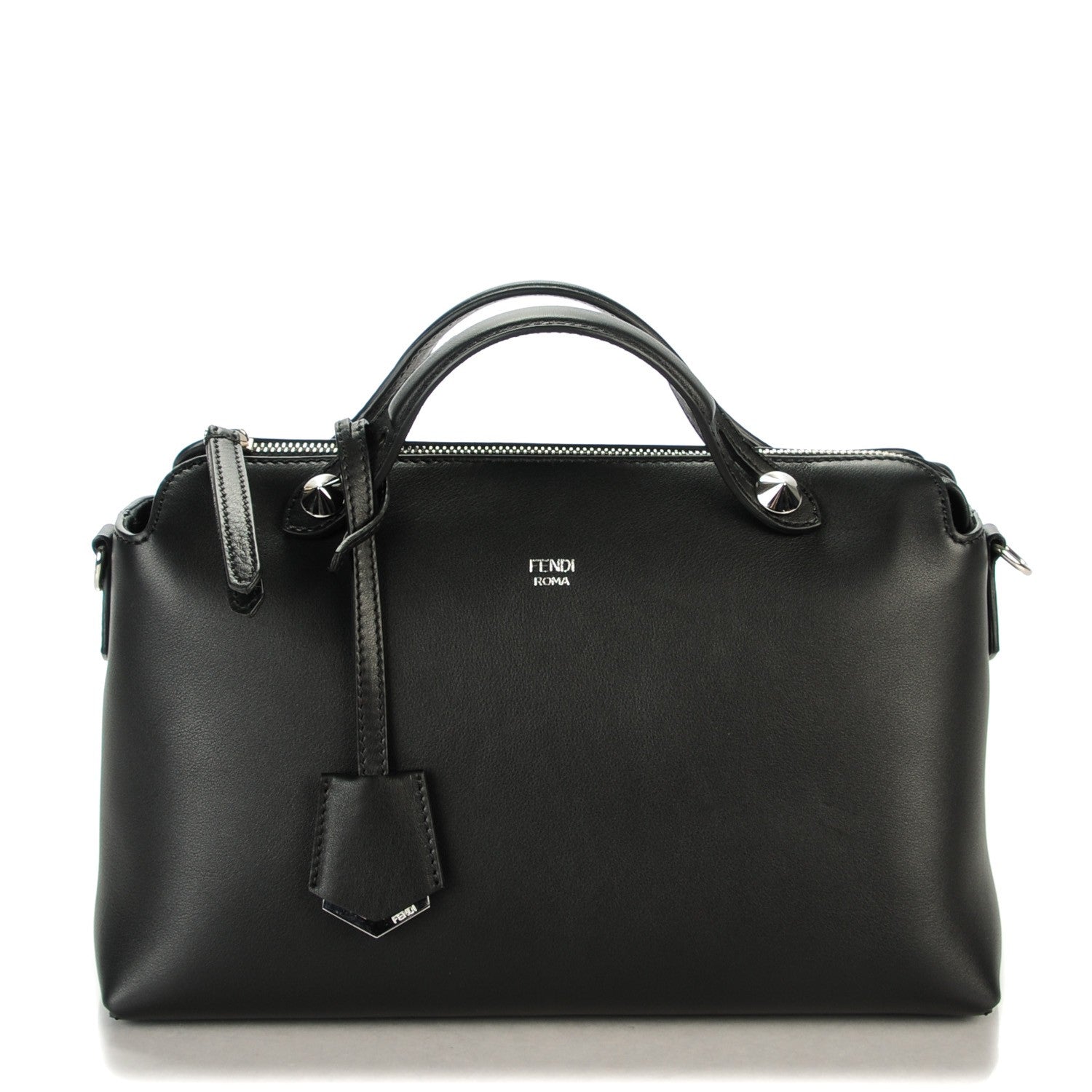 Fendi Vitello Dolce Medium By The Way Boston Bag Black 1 of 9