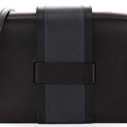 Hermes Evergrain Evercolor H Passant Clutch Bleu Indigo Black Bleu Nuit 8 of 12