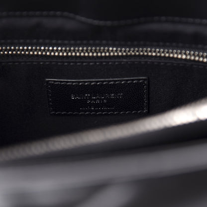Saint Laurent Calfskin Y Quilted Monogram Medium Loulou Chain Satchel Black 9 of 11