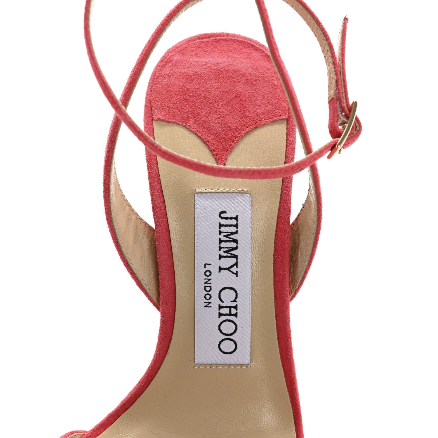 Jimmy Choo Suede Dielle 100 Mule Pumps 35 Coral 7 of 10