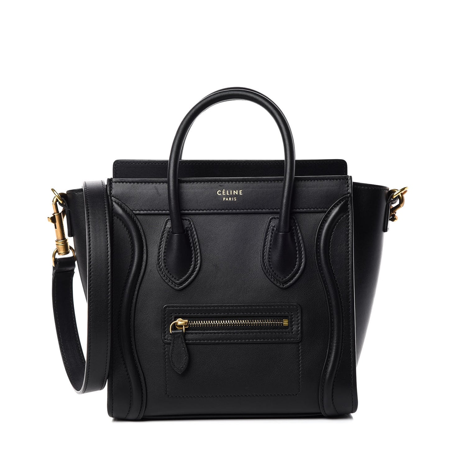 Smooth Calfskin Nano Luggage Black