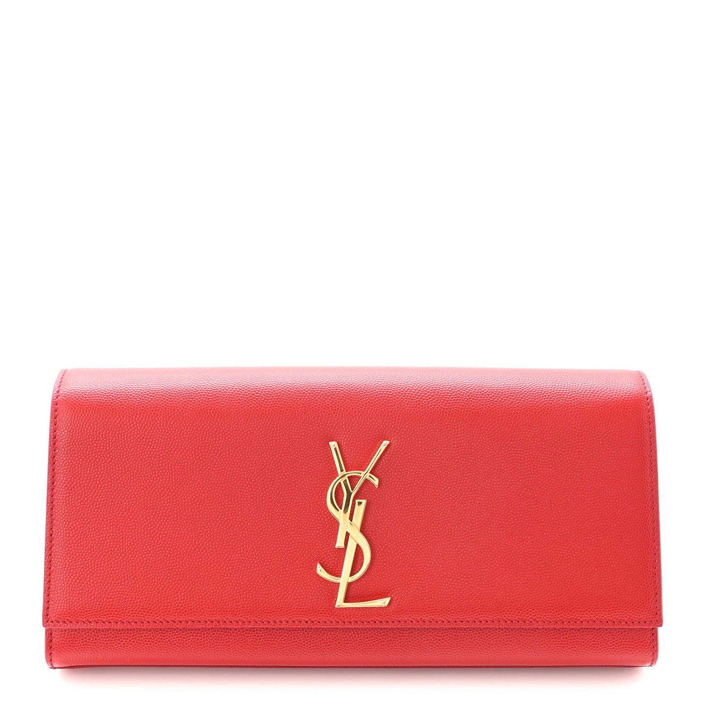 Grain De Poudre Classic Monogram Cassandre Clutch Red
