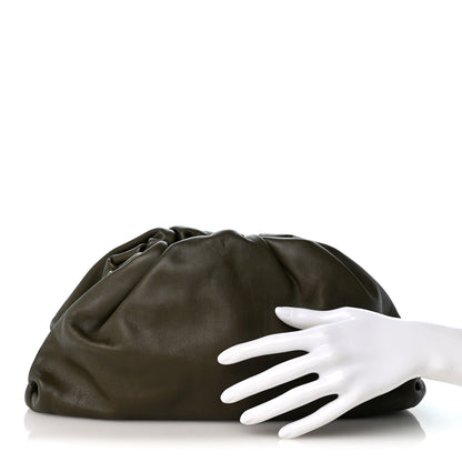 Bottega Veneta Smooth Butter Calf The Pouch Oversized Clutch Mud 2 of 9