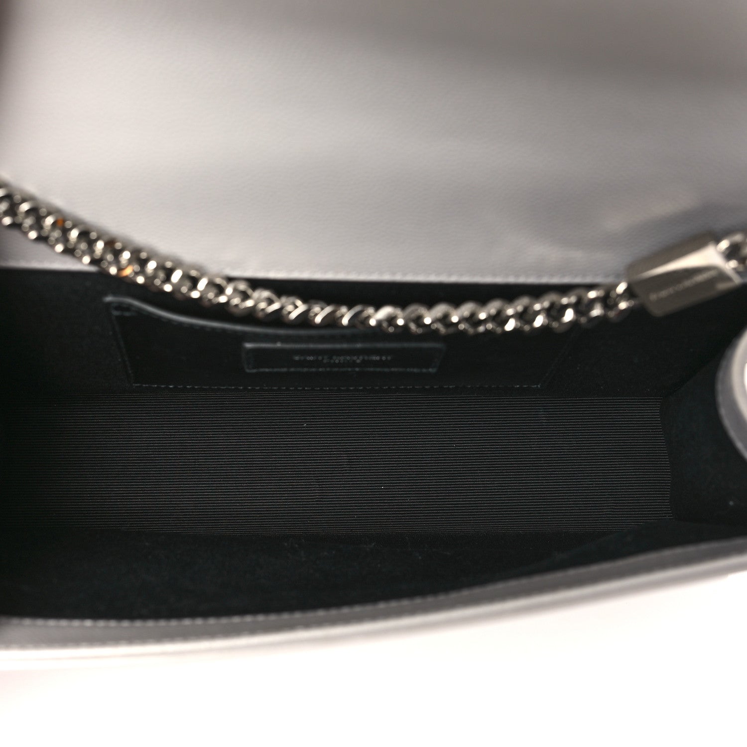 Saint Laurent Grain De Poudre Medium Classic Monogram Kate Satchel Souris 5 of 14