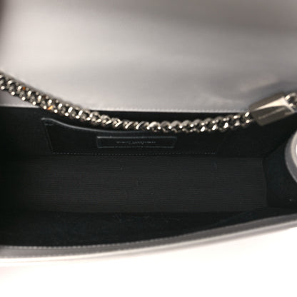 Saint Laurent Grain De Poudre Medium Classic Monogram Kate Satchel Souris 5 of 14