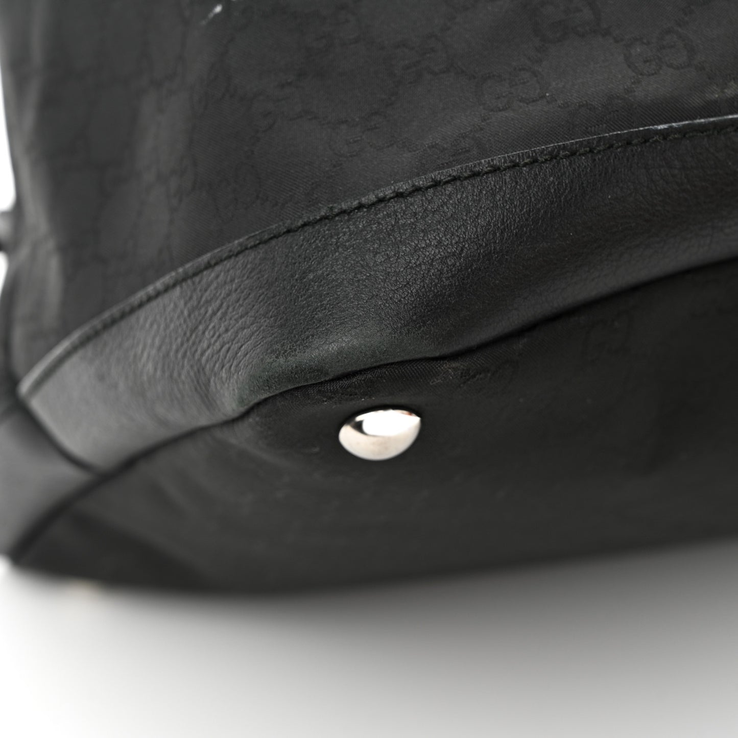 Nylon Monogram Travel Hobo Black