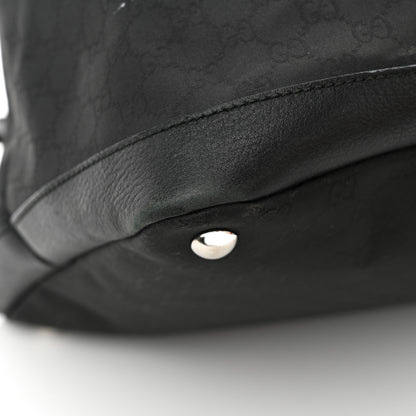 Gucci Nylon Monogram Travel Hobo Black 14 of 15