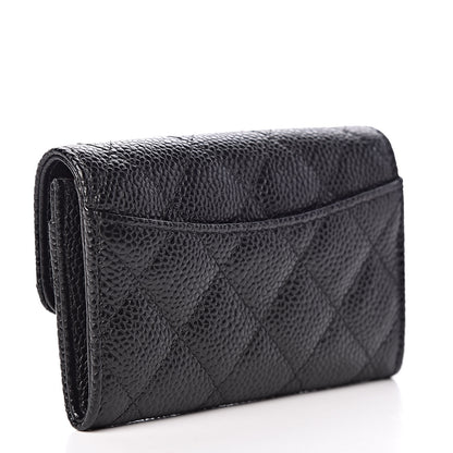 Chanel Caviar Quilted Flap Card Holder Black 3 of 11
