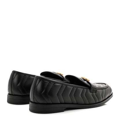 Gucci Nappa Matelasse Double G Marmont Loafers 42 Black 5 of 10