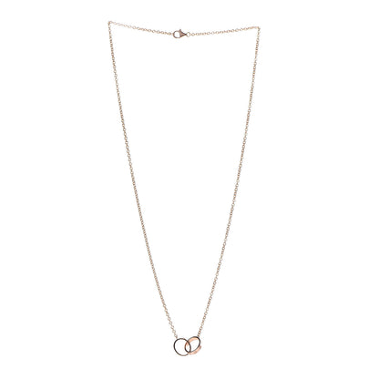 Cartier 18K Pink Gold Interlocking LOVE Necklace 3 of 5