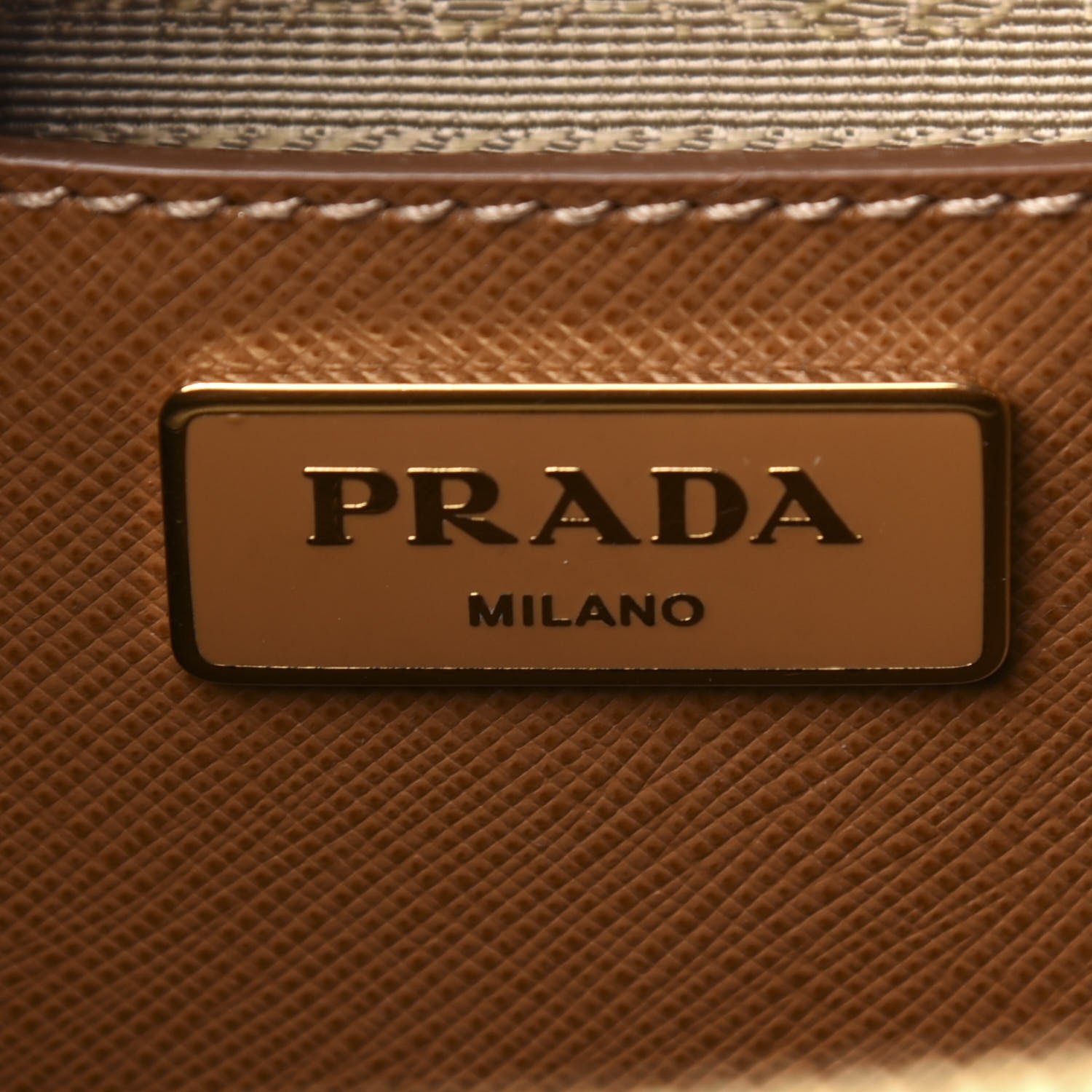 Prada Saffiano Galleria Front Pocket Tote Caramel 8 of 11