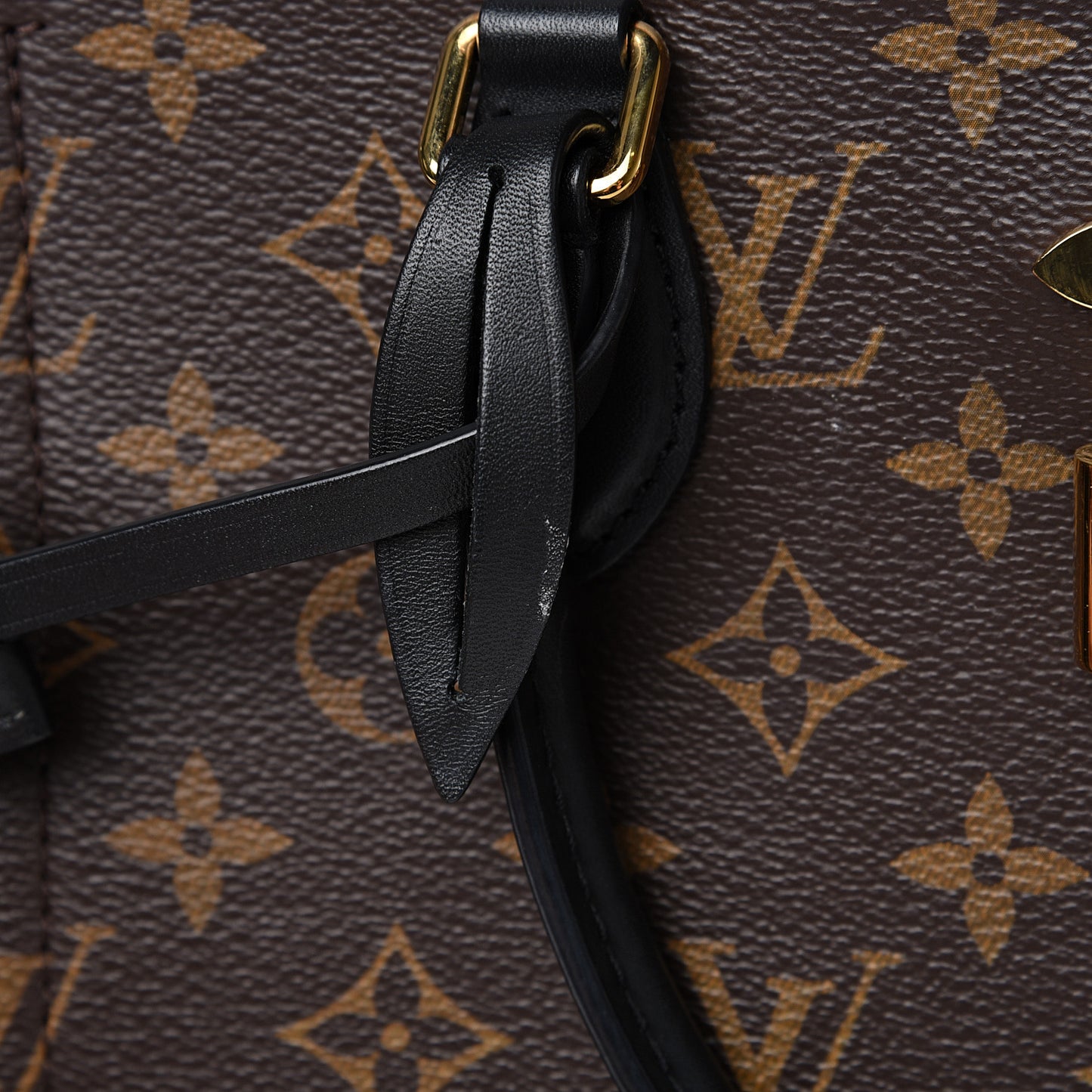 Monogram Flower Tote Black