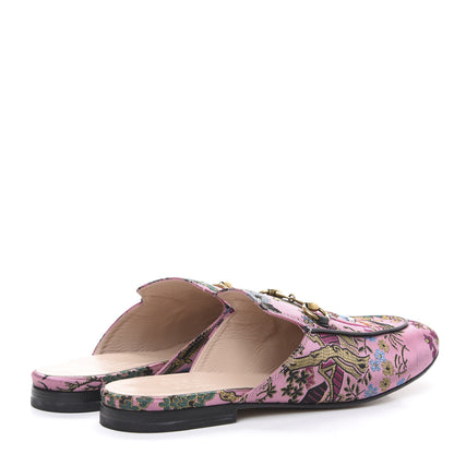 Gucci X DISNEY Jacquard Japanese Donald Duck Womens Princetown Slippers 38.5 Pink Black 4 of 10