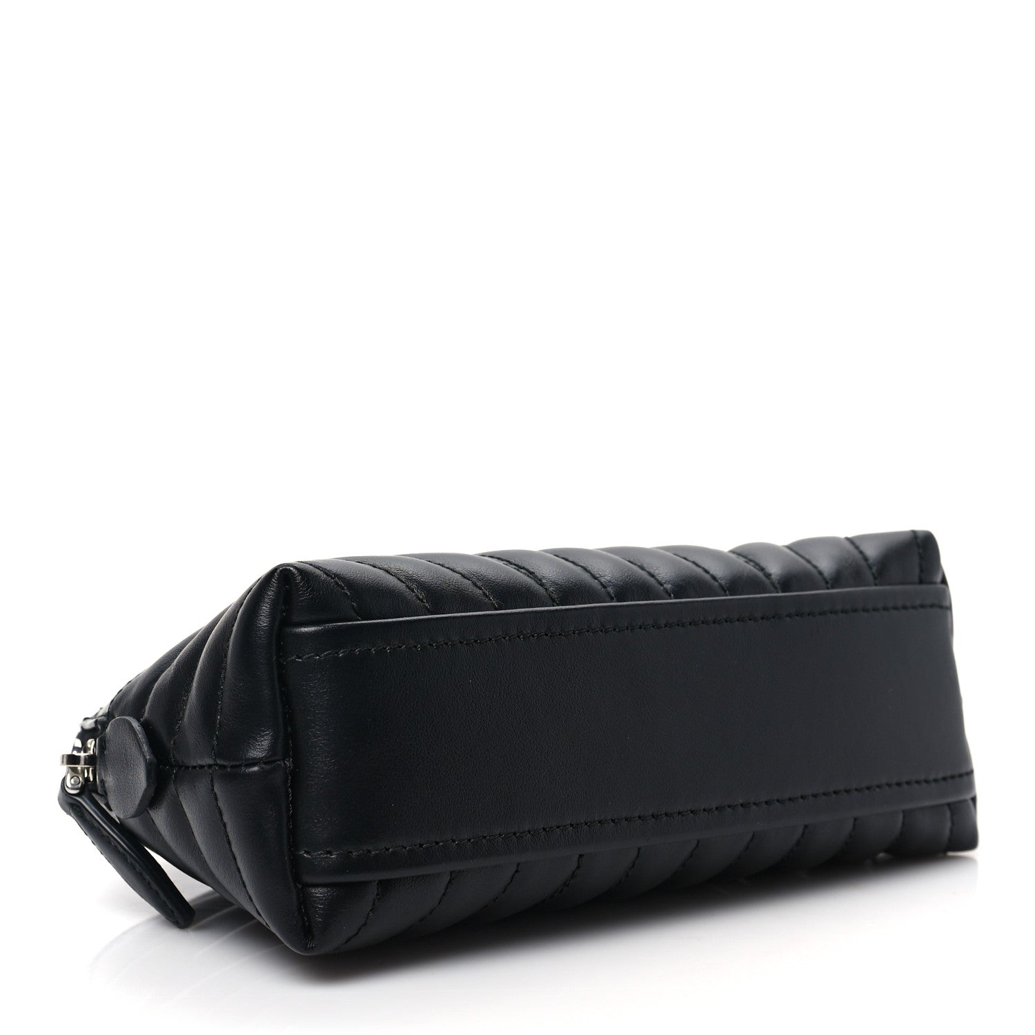 Prada Soft Calfskin Diagramme Wristlet Pouch Bag Black 4 of 7