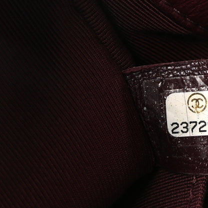Chanel Velvet Chevron Quilted Small Boy Flap Burgundy 7 of 10