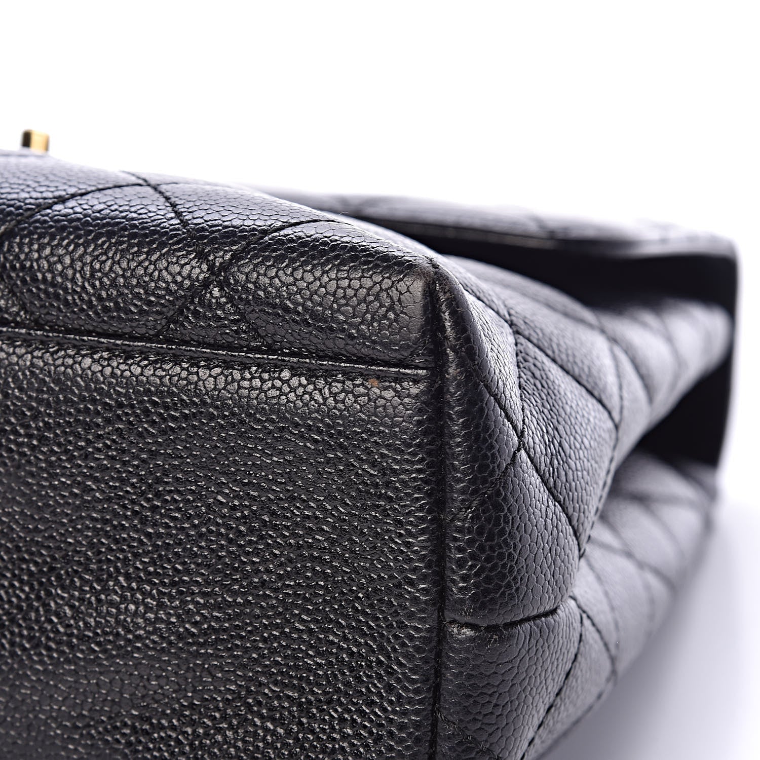 Chanel Caviar Quilted Jumbo Kelly Flap Black 16 of 16
