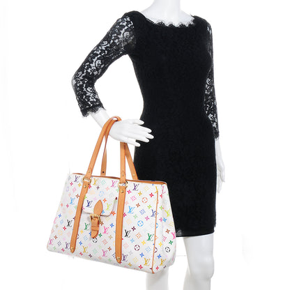 Louis Vuitton Monogram Multicolor Aurelia GM White 2 of 7