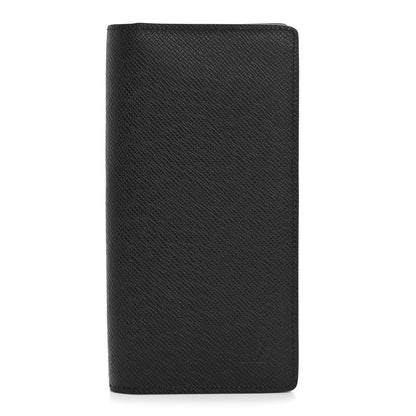 Louis Vuitton Taiga Brazza Wallet Black 1 of 8