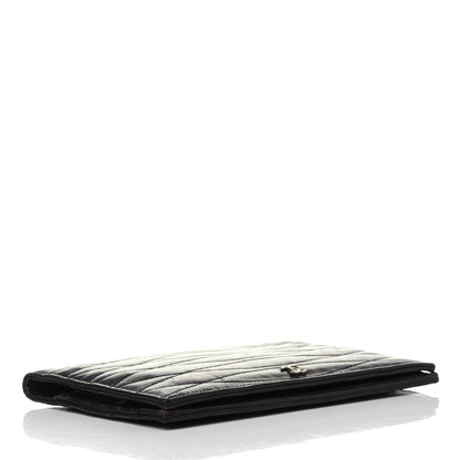 Chanel Lambskin Quilted CC Clutch Black 4 of 12