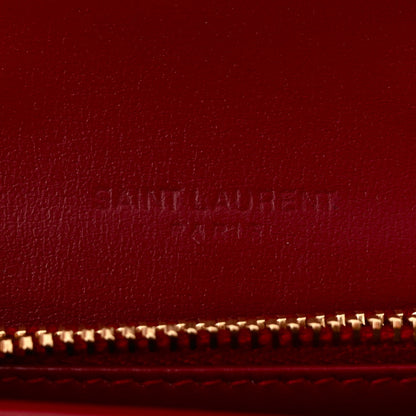 Saint Laurent Calfskin Monogram Chain Card Case Opyum Red 6 of 11