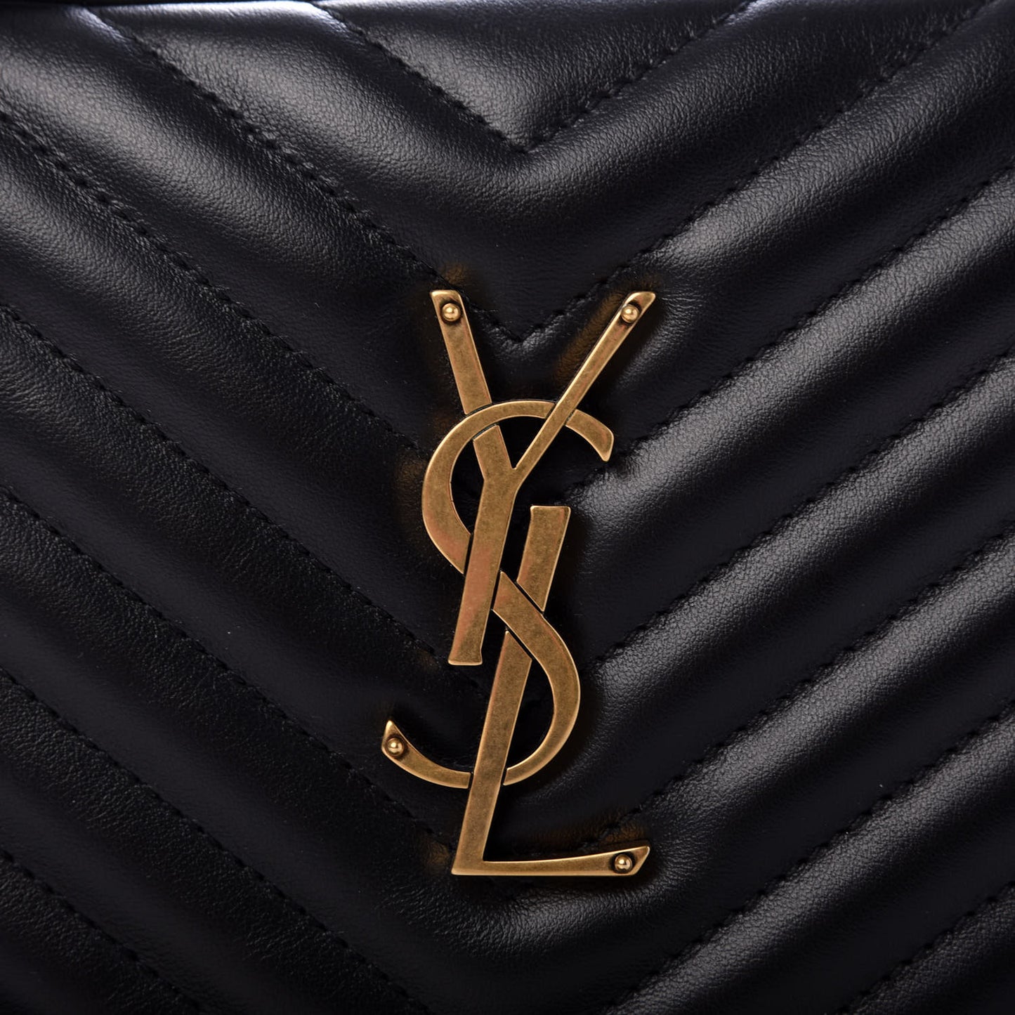 Calfskin Matelasse Monogram Lou Camera Bag Black
