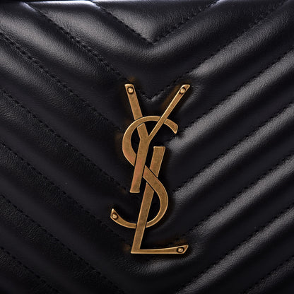 Saint Laurent Calfskin Matelasse Monogram Lou Camera Bag Black 8 of 9