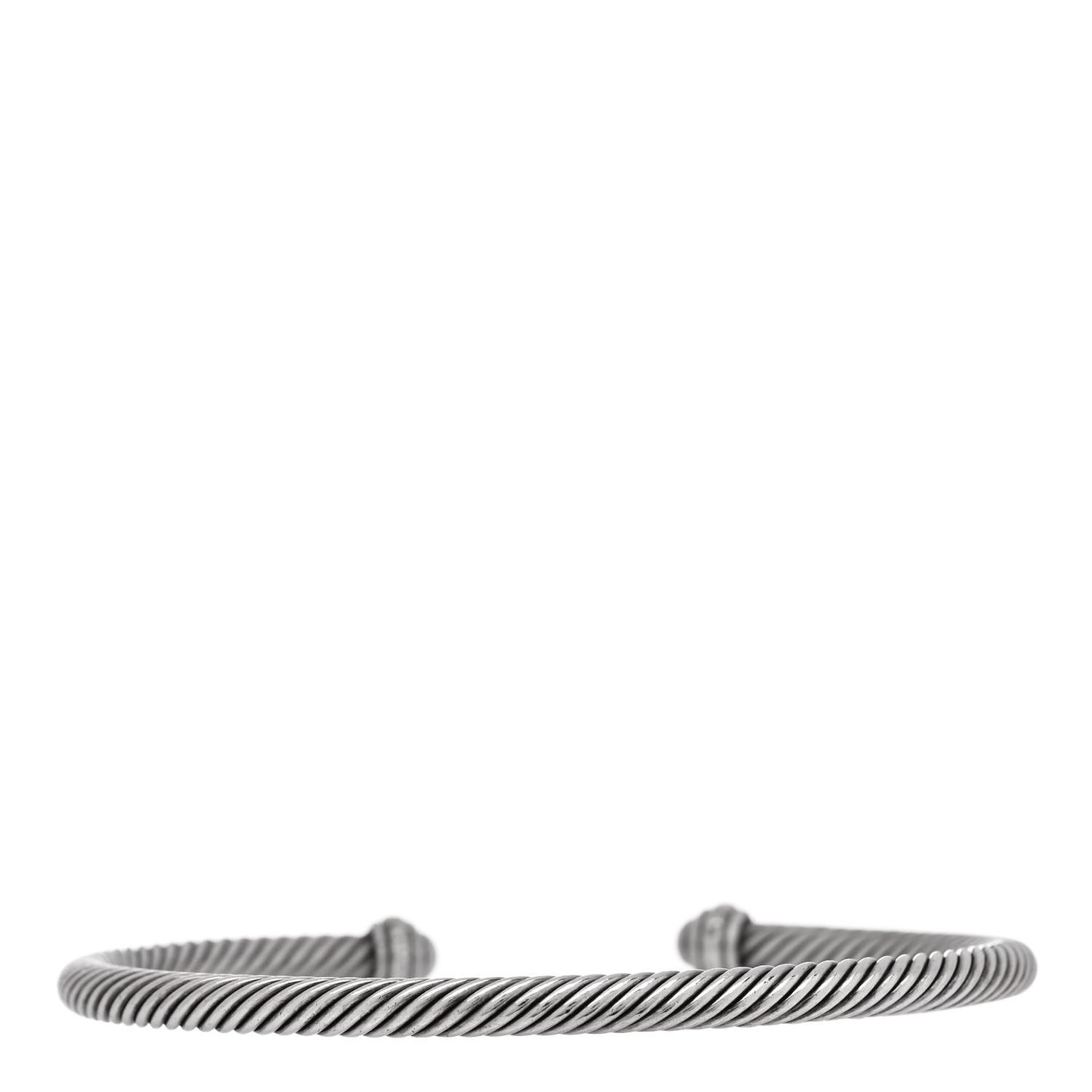 Sterling Silver 18K Yellow Gold 4mm Cable Classics Bracelet