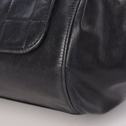 Chanel Lambskin Chocolate Bar Accordion Mademoiselle Flap Black 10 of 25