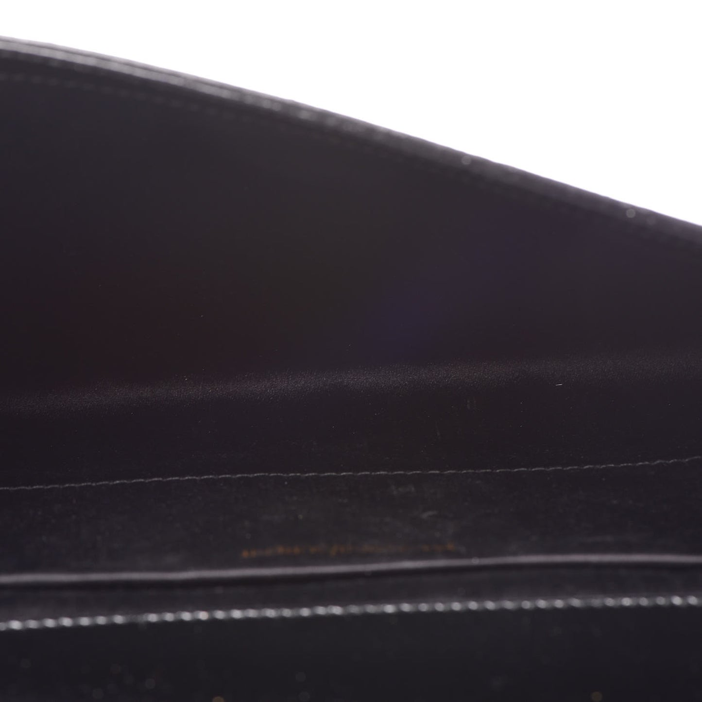 Textured Patent Monogram Large Belle De Jour Clutch Black