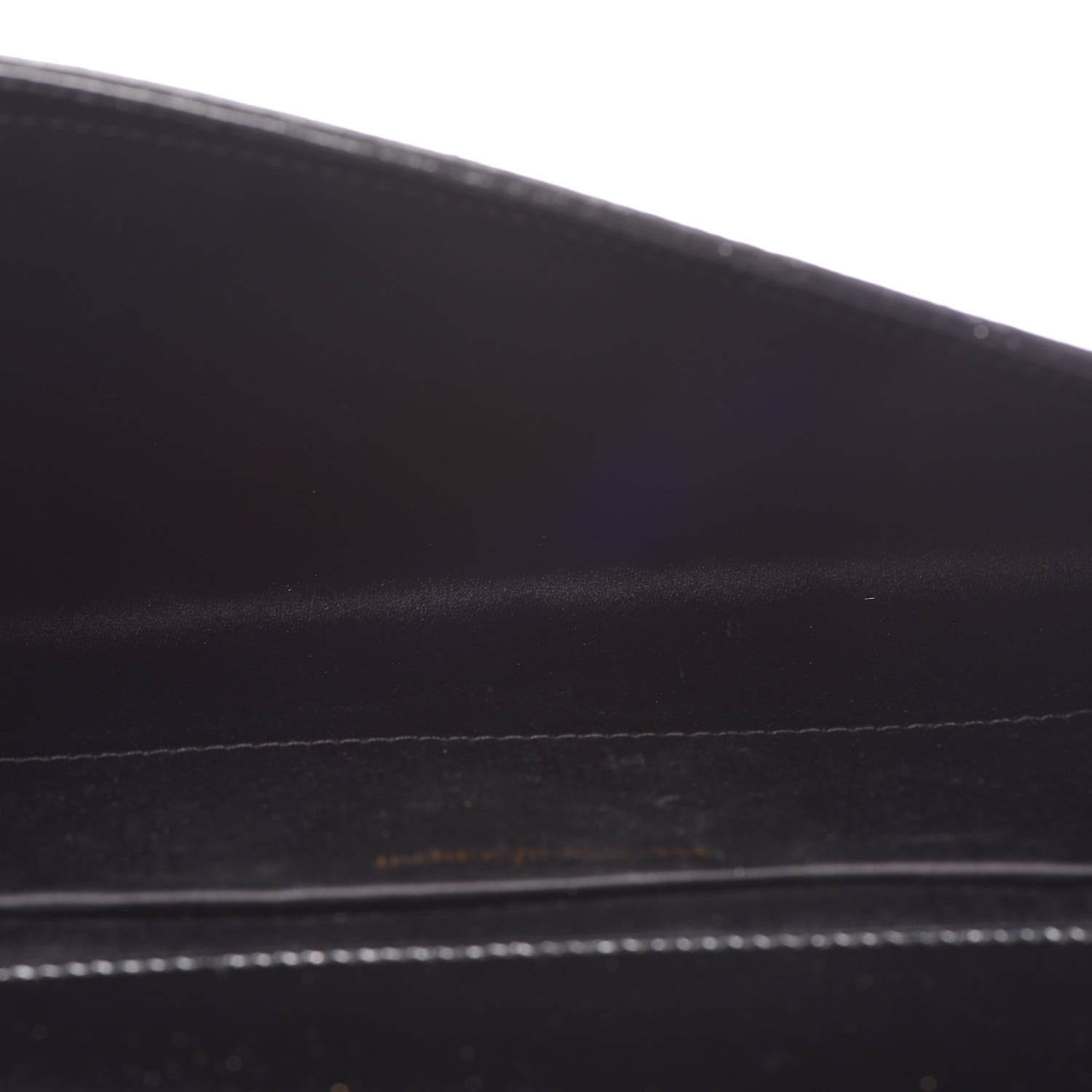 Saint Laurent Textured Patent Monogram Large Belle De Jour Clutch Black 5 of 8