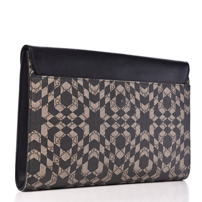 Gucci GG Supreme Monogram Caleido Print Clutch Black 3 of 17