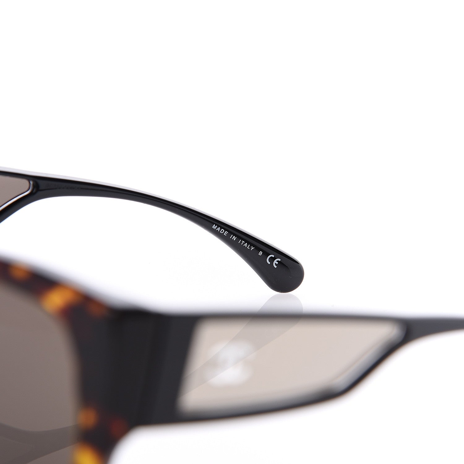 Chanel Acetate 18K White Gold Butterfly Sunglasses 5429 Dark Tortoise 6 of 8