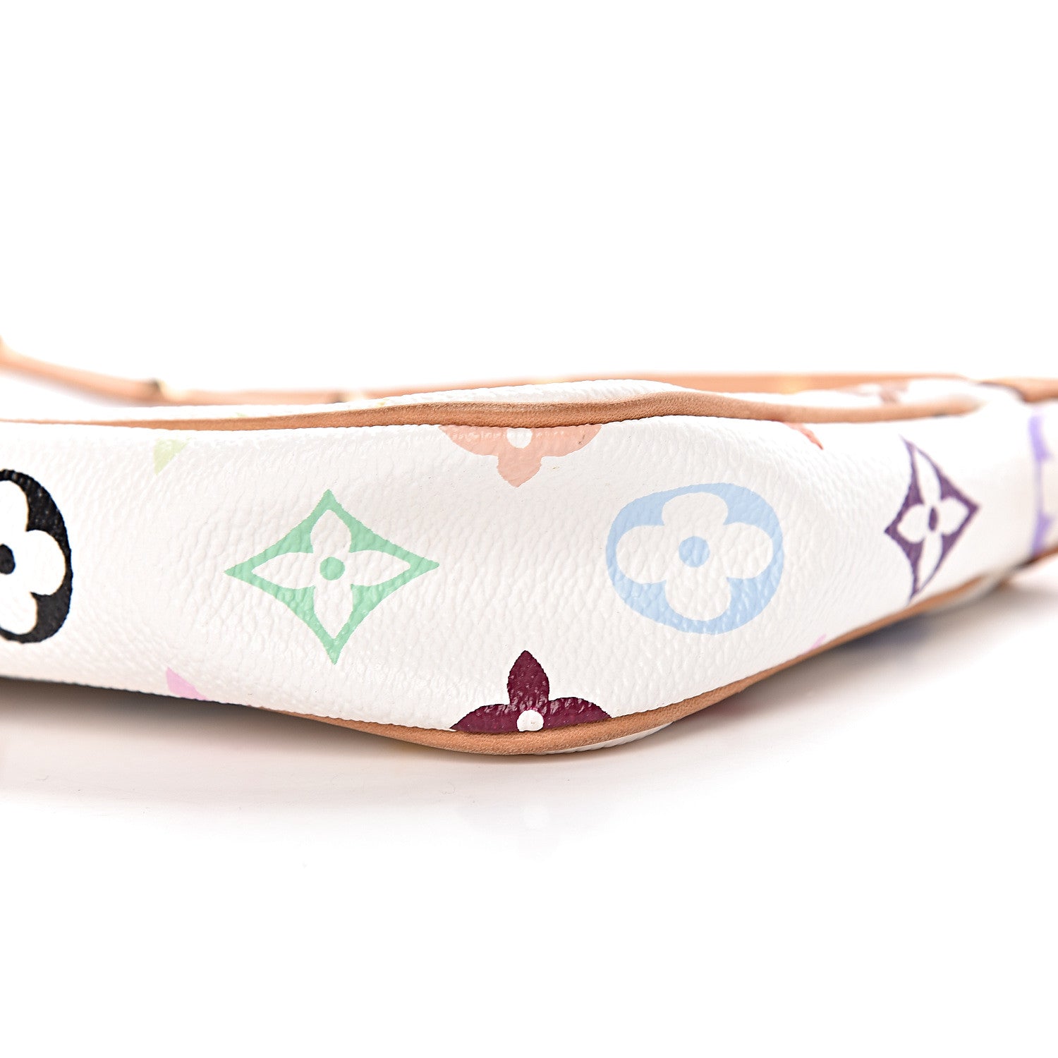 Louis Vuitton Monogram Multicolor Pochette Accessories White 9 of 10