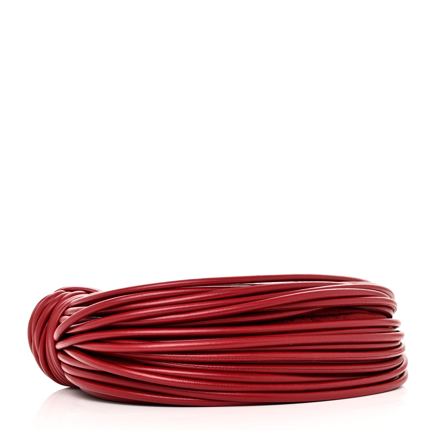Bottega Veneta Nappa Mini Tubular Double Knot Dark Red 4 of 9