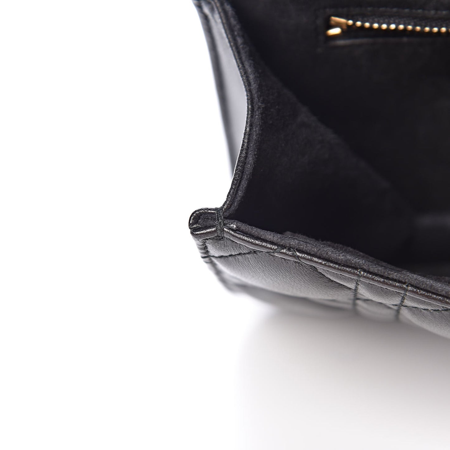 Lambskin Cannage Small Dioraddict Flap Bag Black