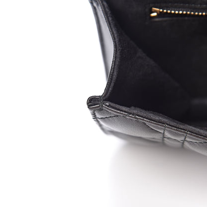 Christian Dior Lambskin Cannage Small Dioraddict Flap Bag Black 8 of 17