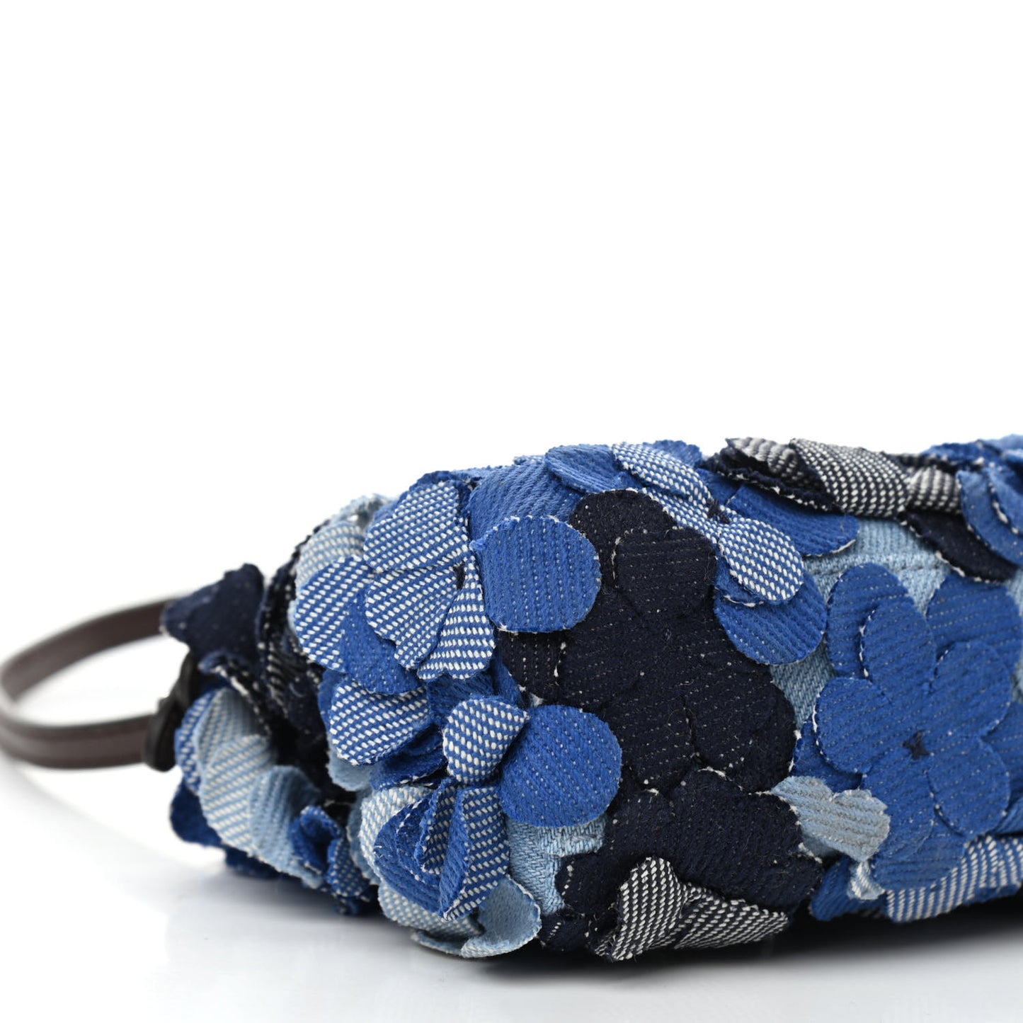 Denim Flowers Micro Peekaboo Iconic Satchel Blue