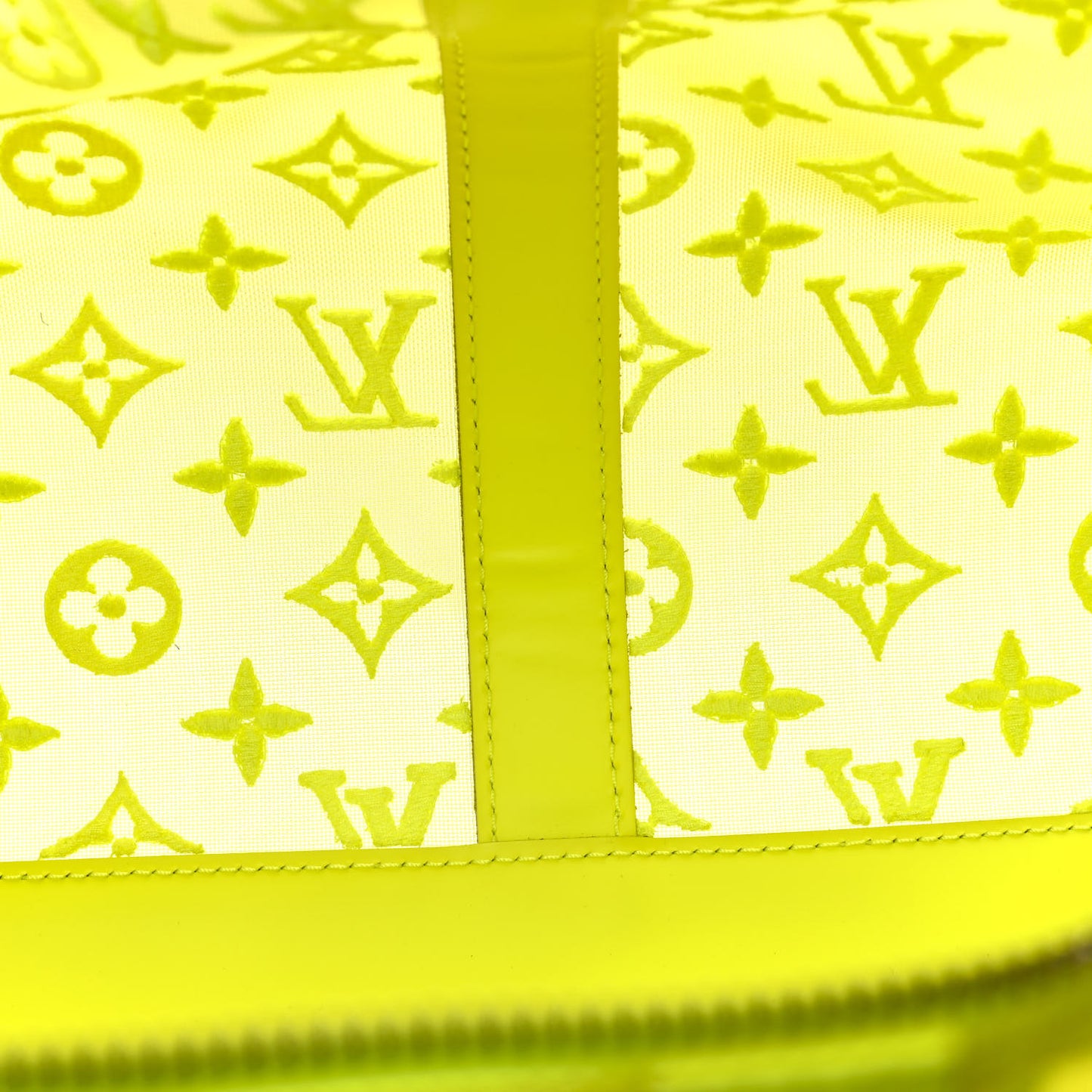 Monogram Fluo See Through Keepall Bandouliere 50 Yellow