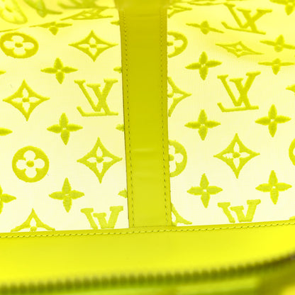 Louis Vuitton Monogram Fluo See Through Keepall Bandouliere 50 Yellow 16 of 31
