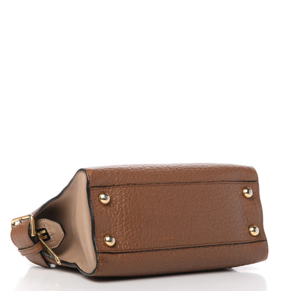 Burberry Signature Grain Small Clifton Bag Sepia Brown Honey 4 of 11
