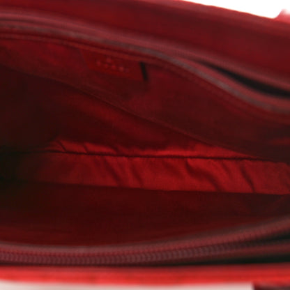 Gucci Monogram Small Bamboo Tote Red 5 of 10
